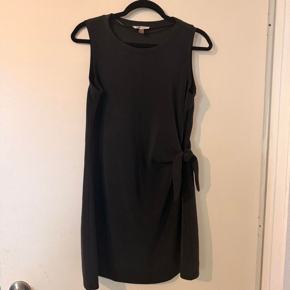 Cable‎ & Gauge Sport| Black Side-Tie Sleeveless Dress | Athleisure Minimalist